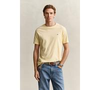 GANT Shield Regular Fit T-Shirt Rundhals Mild Yellow, Einfarbig