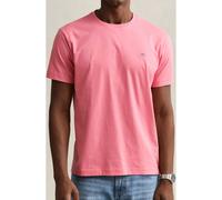 GANT Shield Regular Fit T-Shirt Rundhals pink, Einfarbig