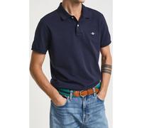 Poloshirt GANT "Poloshirt Slim Shield Pique Polo 1er Pack", Herren, Gr. 4XL, blau, Obermaterial: 100% Baumwolle CO., Shirts (65726051-4XL) blau