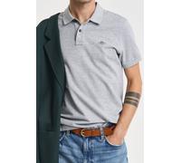 GANT Slim Fit Poloshirt Kurzarm grau
