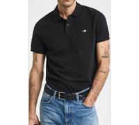 GANT Herren Slim Fit Archive Shield Piqué Poloshirt (XS) Schwarz Grau