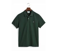 GANT Shield Slim Fit Poloshirt Kurzarm Tartan Green