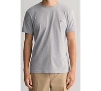 GANT Herren Slim Shield T-shirt T Shirt, Grey Melange, M EU