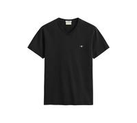 Gant Shield Kurzarm-t-shirt Mit V-ausschnitt L Black