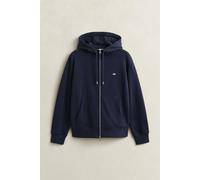 GANT Damen Kapuzenpullover Shield Zip Hoodie Evening Blue Größe S (EU)
