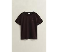 GANT Regular Fit T-Shirt aus reiner Baumwolle in Dunkelbraun, Größe XL