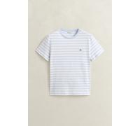 GANT - Shield T-Shirt mit Streifen light blue - Gr. - L