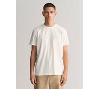 GANT Herren REG Tonal Shield SS T-Shirt, Eggshell, S