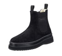 GANT Chelsea-Boots Sistown - Veloursleder, Stretch-Einsatz, Plateausohle - Damen Schwarz Gr. 40