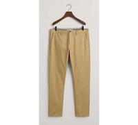 GANT Slim Fit Chino Dark Khaki, Einfarbig