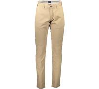GANT Slim Fit Chinos Beige Dark Khaki - Größe: 42 L34