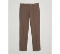 GANT Slim Fit Cotton Herringbone Trousers Rich Brown Braun W30L32