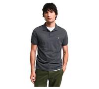 GANT Poloshirt Slim Shield Pique Kurzarm Logo L Antracit Melange