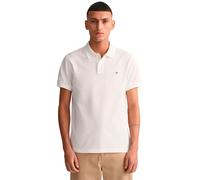 GANT Poloshirt Slim Fit Kurzarm Weiß
