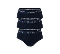 GANT Herren Slips, 3er Pack - Brief 3-Pack, Slim Fit, Logo, Stretch Cotton, uni Blau / M M Blau