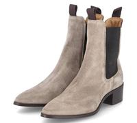 Stiefelette GANT "St Broomly", Damen, Gr. 39, beige, Veloursleder, elegant, Schuhe, Business Stiefelette, Schlupfboots in spitzer Form mit Blockabsatz, Topseller (99388316-39) beige
