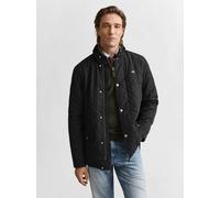Steppjacke GANT, Herren, Gr. L, schwarz, Web, Obermaterial: 100% Polyester, unifarben, regular fit hüftbedeckend, 1-Knopf-Manschette mit Schlitz, Jacken, mit Stehkragen (99994332-L) schwarz