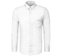 GANT Herren Reg Poplin Shirt – Klassisches Hemd, Weiß, XL EU