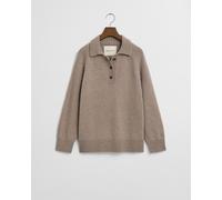 GANT - Strick-Rugger aus Wolle mit Kaschmiranteil taupe beige - Gr. - XXL