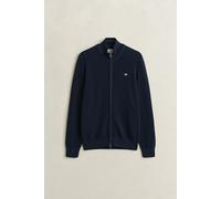 GANT - Strickjacke aus strukturierter Baumwolle mit Reißverschluss Blau - Gr. - XXL