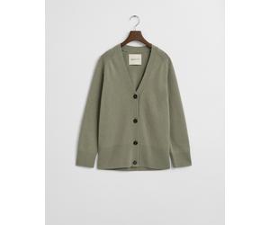 GANT - Strickjacke aus Wolle mit Kaschmiranteil faded sage - Gr. - M