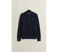 GANT - Strickjacke mit Waffelstruktur und Reißverschluss EVENING BLUE - Gr. - XXXL