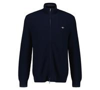 GANT Regular Fit Cardigan Evening Blue, Einfarbig