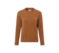 Gant Strickpullover aus Lammwolle Damen cognac, XXL