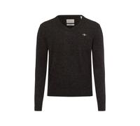 GANT Herren Extrafine Lambswool V-Neck Pullover, DK Charcoal Melange, XL