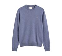 Gant - Strickpullover mit Rundhalsausschnitt - - Knitwear - Herren - Blau - 3XL