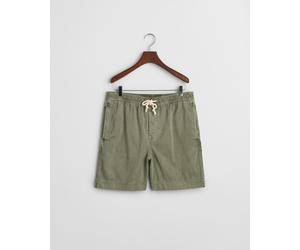 GANT - Sunfaded Regular Fit Shorts mit Kordelzug kalamata green - Gr. - XL