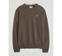 GANT Superfine Lambswool Crew Neck Seawood Melange Braun XL