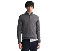 Gant Superfine Lambswool Halbzippullover L Charcoal Melange