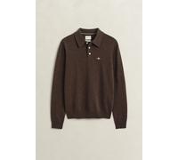 GANT - Superfine Lambswool Polopullover DARK BROWN MELANGE - Gr. - M