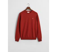 GANT - Superfine Lambswool Rundhalspullover iron red - Gr. - XL
