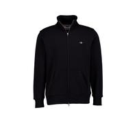 Gant Sweatjacke Herren Regular Fit Baumwolle schwarz, XXL