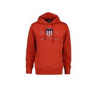 GANT Herren Hoodie - REGULAR ARCHIVE SHIELD HOODIE, Kapuzen-Sweatshirt, Logo Rot (Maple Fire) / M M Rot