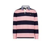 Gant Heavy Rugger Shield Poloshirt Streifen Navy Rosa - Größe M Pink M