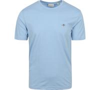 Gant Herren Reg Shield T-Shirt T Shirt, Capri Blue, L EU