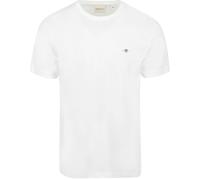 Gant Herren REG Shield SS T-Shirt, White, 5XL