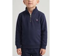 GANT Teen Unisex Shield Half Zip Sweatshirt Evening Blue Größe: 158/164 | Sportbekleidung Outlet | kids | Blau