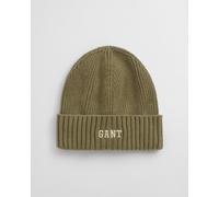 GANT Teenager Graphic Beanie aus Baumwolle (S-M) OLIVE Grün