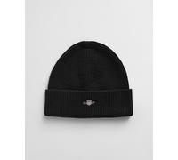 GANT Teenager Shield Beanie aus Baumwolle (S-M) Schwarz