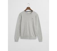 GANT Teenager Shield Classic Baumwoll Rundhalspullover (134/140) LIGHT Grau MELANGE