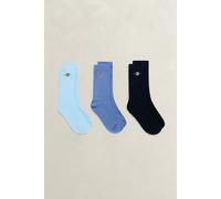 GANT Teenager Teen Boys 3er-Pack Shield Socken (ONE SIZE) EVENING Blau