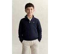 GANT Teenager Teen Boys Shield Sweatshirt mit Reißverschlusskragen (122/128) EVENING Blau