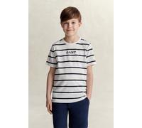 GANT Teenager Teen Boys T-Shirt mit Streifen (176) Weiß
