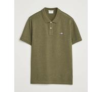 GANT The Original Polo Khaki Green Melange Grün L