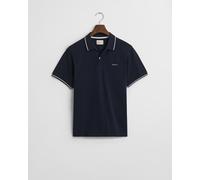 GANT - Tipped Piqué Poloshirt evening blue - Gr. - XXXL