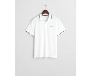 GANT - Tipped Piqué Poloshirt white - Gr. - XXXL